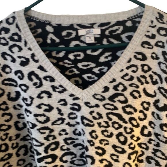 Pre Owned Women’s Croft & Barrow V Neck Long Sleeve Sweater Top Sz XXL Comfort - Picture 5 of 7